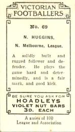 1933 Hoadley's Victorian Footballers #69 Neville Huggins Back